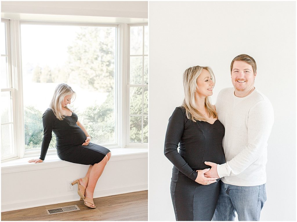 Cozy in-home maternity session