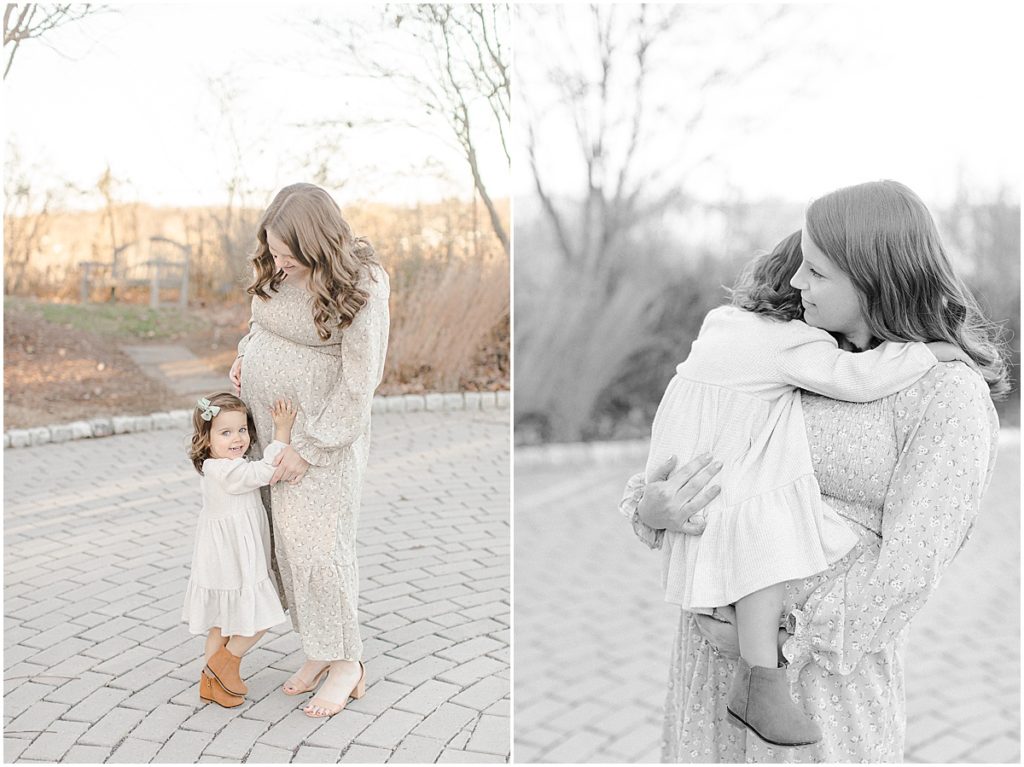 Baltimore family maternity photographer mom and daughter photo